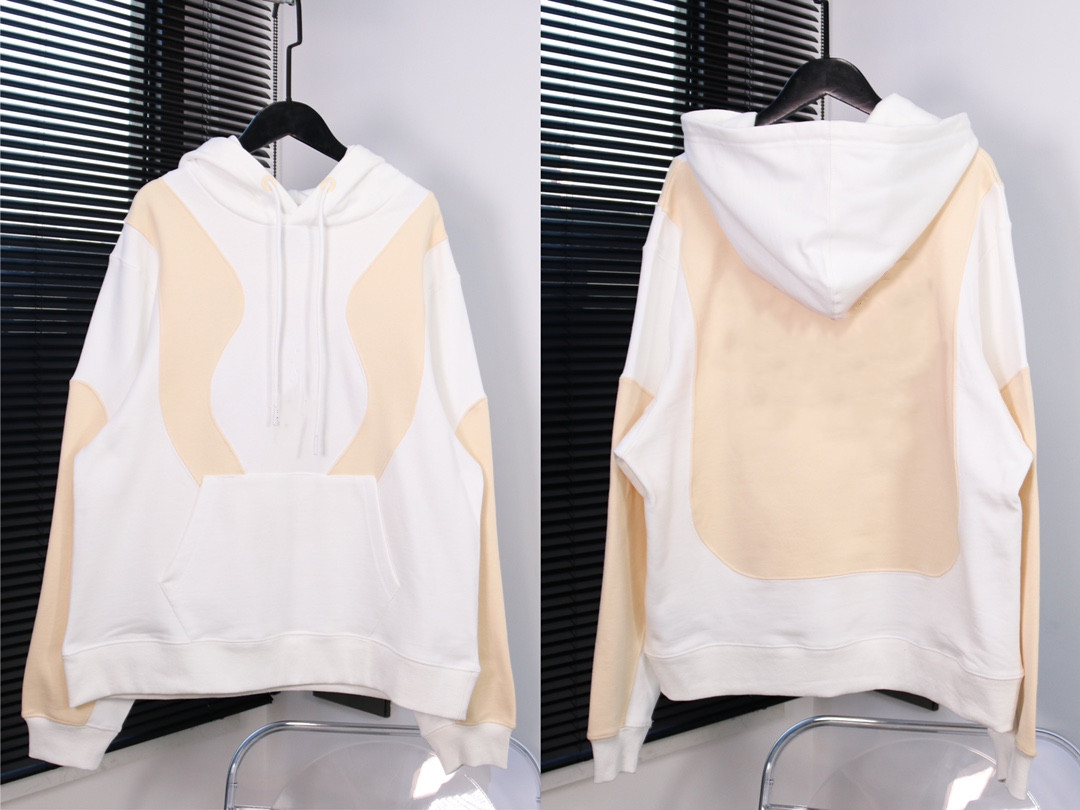 

Age season fleece stitching embroidery hoodies sports coat loose couple, Black