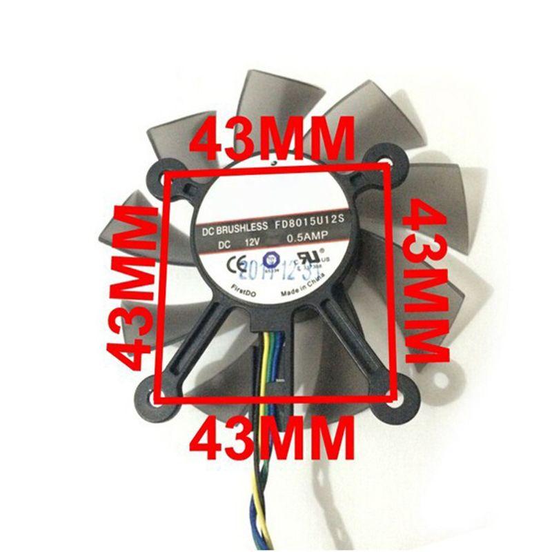

FD8015U12S DC12V 0.5AMP 4PIN Cooler Fan For Asus GTX 560 GTX550Ti HD7850 Graphics Video Card Cooling Fans B95C & Coolings