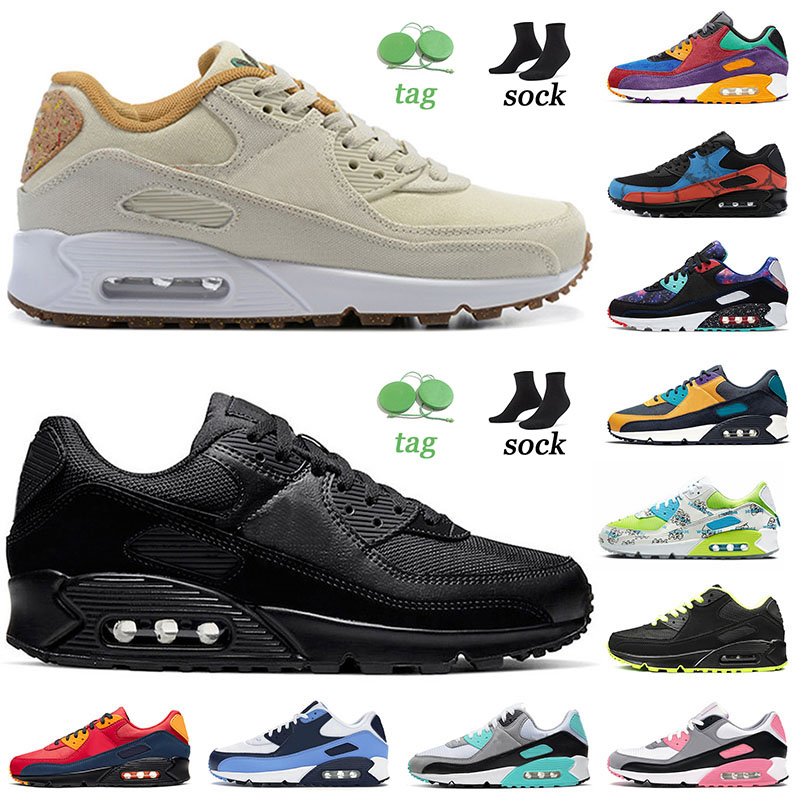 

New Release Natural Cork Women Running shoes top quality leather triple black white cement Happy Pineapple Suede Designer Sneaker Outdoor Sport Trainers Size 5.5-12, Y02 36-45 black cool grey white