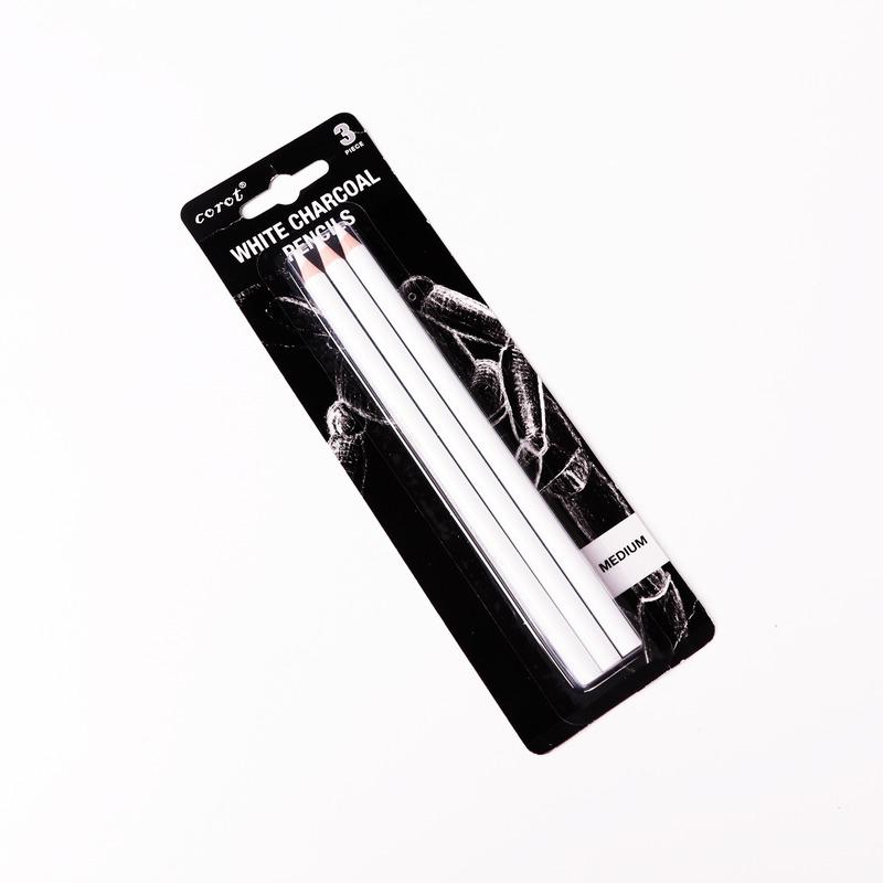 

3Pcs/set Highlighter Pencil Sketch White Chalk Special Charcoal Painting Supplies Pencils