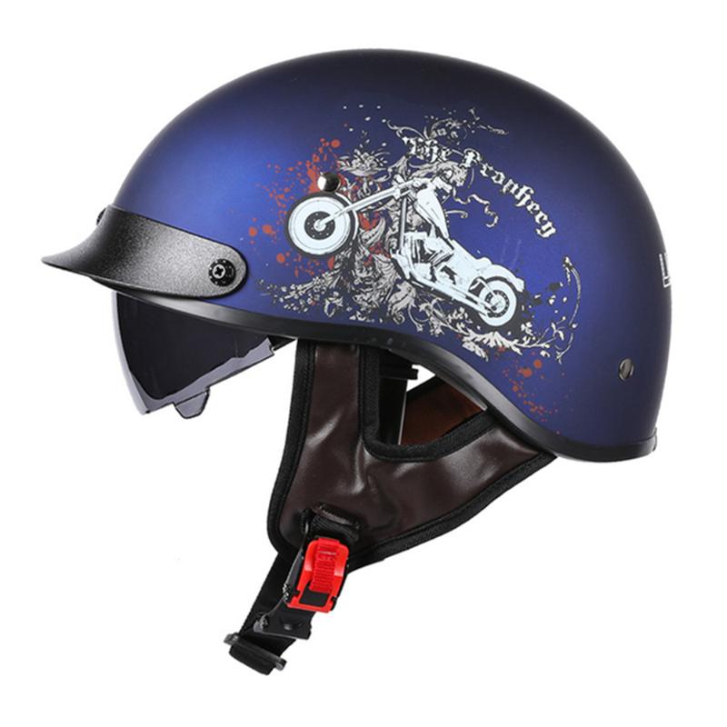 

Motorcycle Helmets Motorbike Racing Helmet Moto Open Face Unisex Vintage Casco Scooter Biker With DOT Certification Retro, F1016