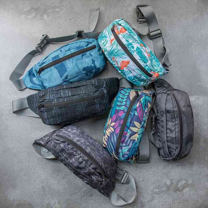 

waterproof waist fashion printing bags chest pack outdoor sports crossbody casual travel male bum belt