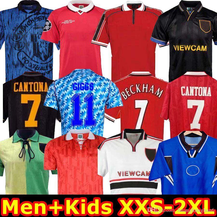 

Man 1996 90 92 United Retro UCL final match utd home Manchester Jersey 1994 1998 United RONALDO BECKHAM CANTONA KEANE SCHOLES GIGGS Jersey, 96-97 home men