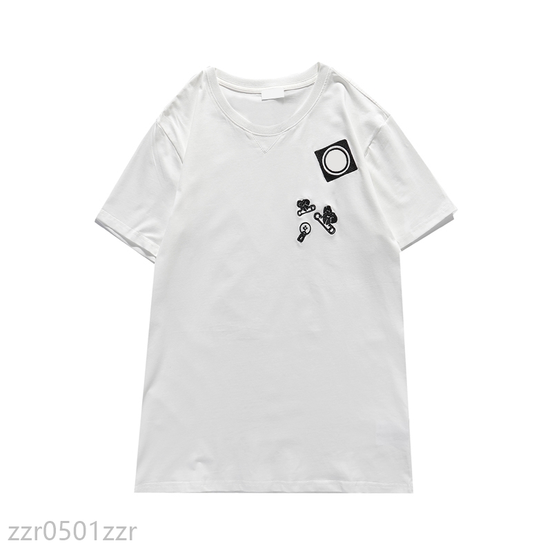 

2021 Fashion Brand Designer T Shirt Hip Hop White Mens Clothing Casual Tees For Men With Letters Printed tshirt Size S-3XL ww
