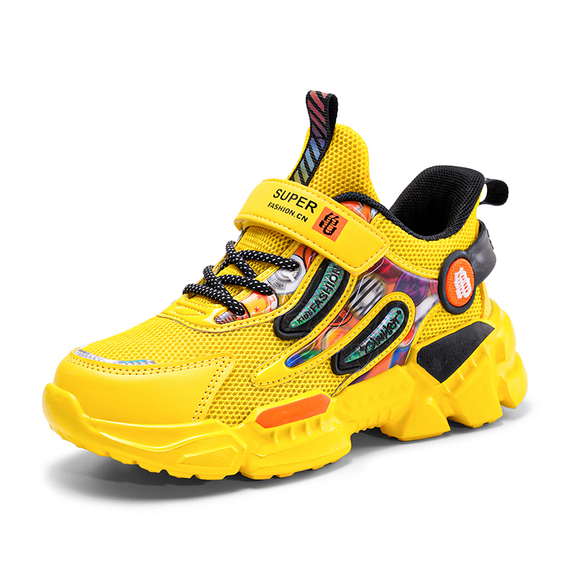 

2021 Kids Sneakers for Boys Mesh Tennis Shoes Breathable Sports Running Shoes Lightweight Children Casual Walking Shoes, White