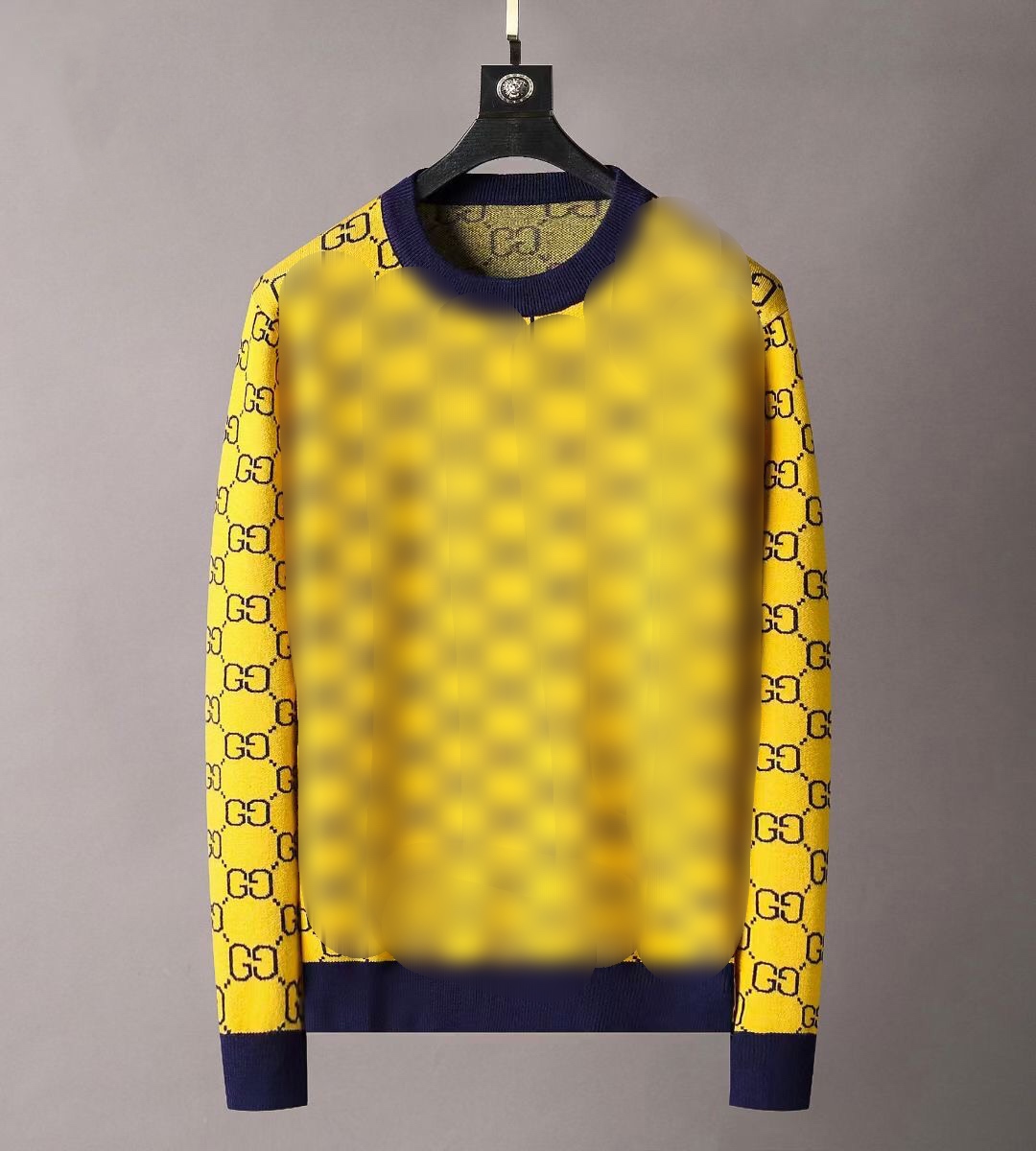 

European men and women designer sweater retro classic luxury sweater men's arm letter embroidery round neck comfortable high-quality pullover, 10