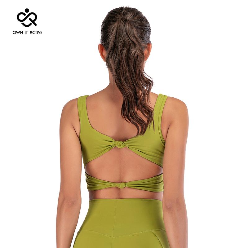 

Sexy Back Knot Design Women Sports Bra Gym Running Workout Top Yoga Vest Fitness Bras Clothes Female P141 Outfit