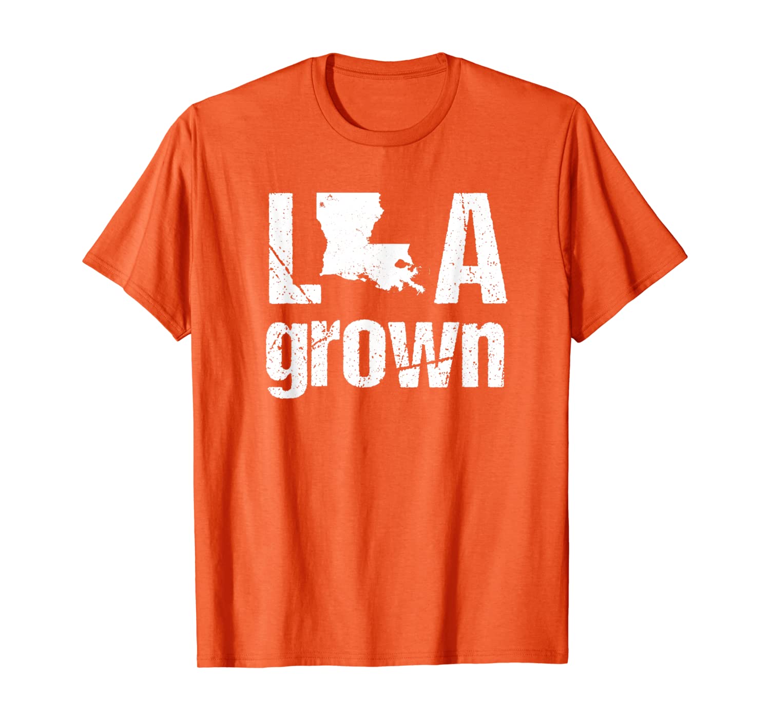 

Louisiana Tshirt Vintage LA State Grown Home Gift T-Shirt, White;black