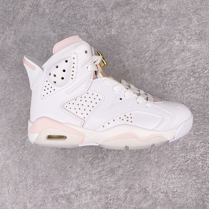 

Jumpman 6 Og Gold Hoops Men Basketball Shoes 6s White Barely Rose-Sail-Metallic Mens Womens Sneakers Trainers Sports DH9696-100, Pay for extra lace