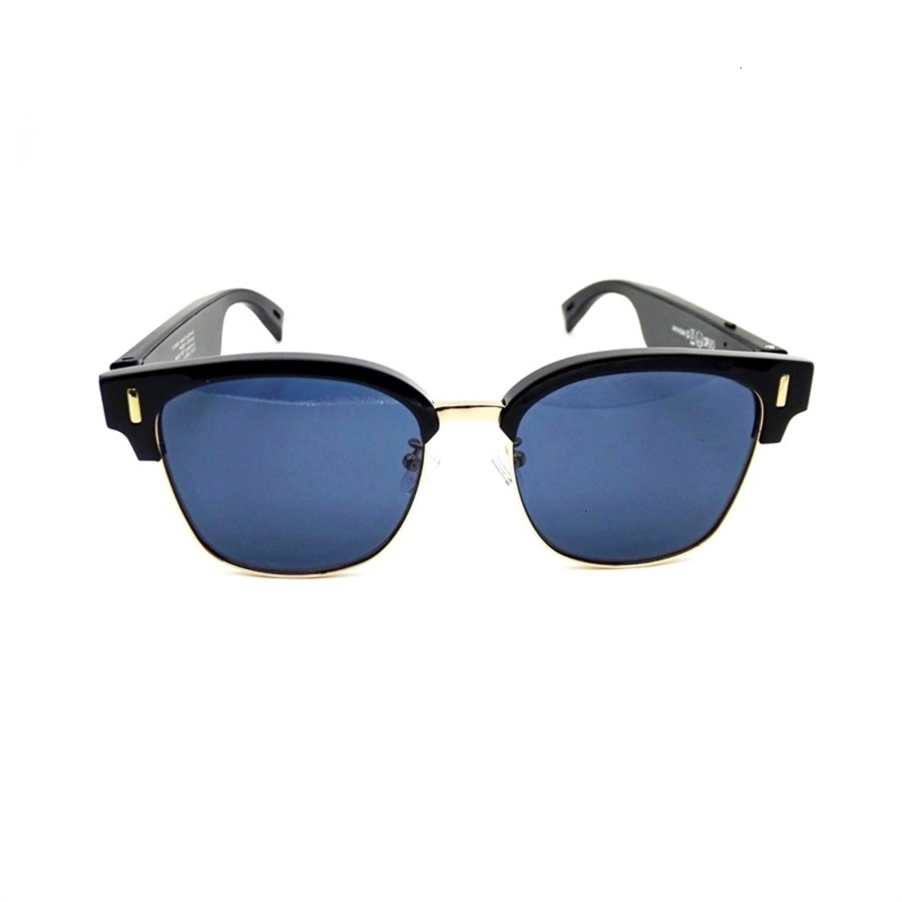 

Highend accessories Bone Conduction Music Glass Clear Women Men Sport Mp Smart Audio Sunglass With Blue Tooth, Black