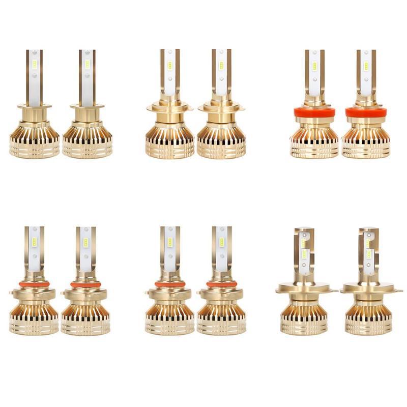 

Car Headlights 1 Pair Light 9005 9006 H1 H4 H7 H11 6000K LED Bulbs Auto Headlight Fog Lamp Copper Base Plate Design Good Heat Dissipation