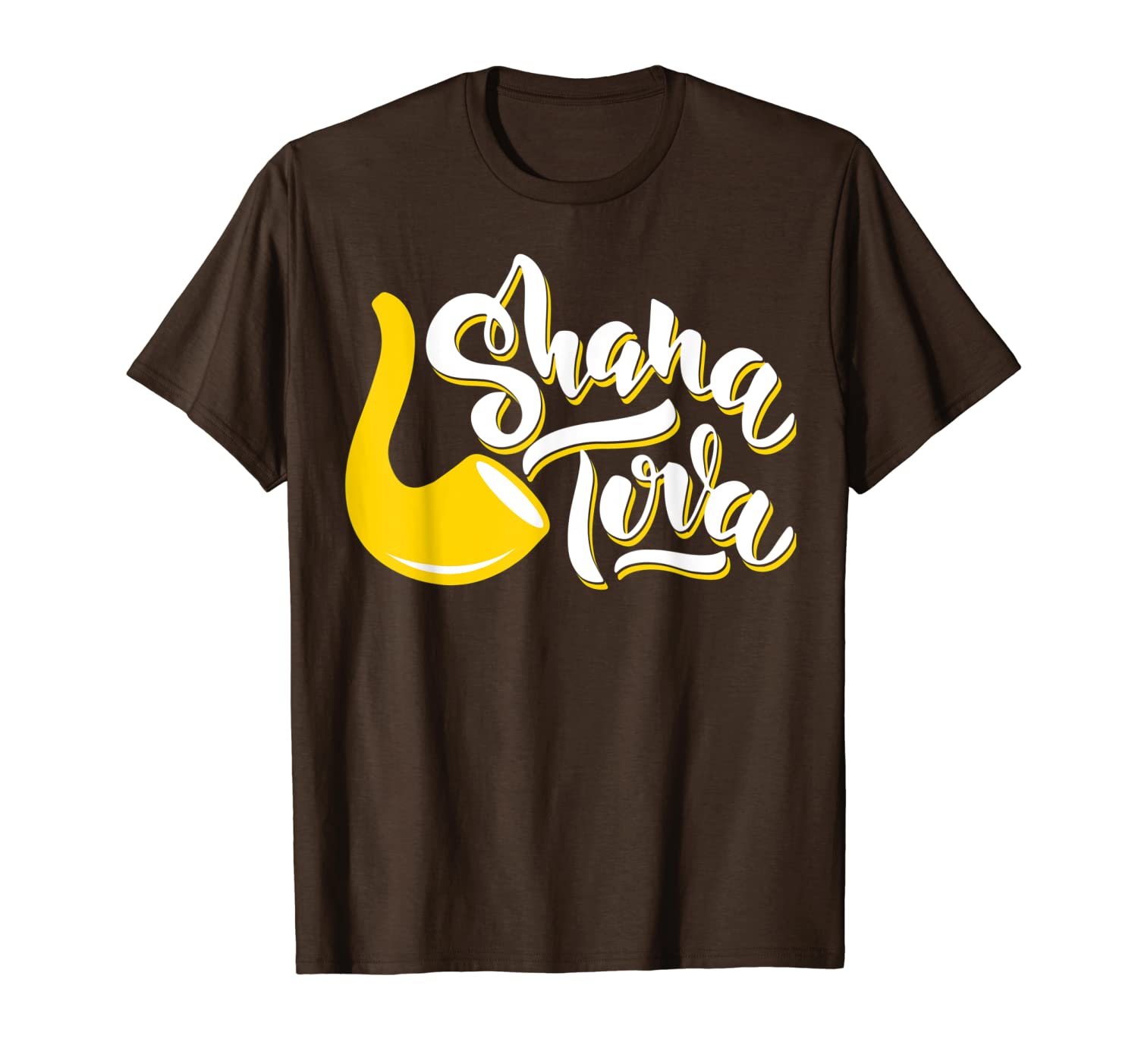 

shanah tovah happy rosh hashanah jewish holiday new year t-shirt, White;black