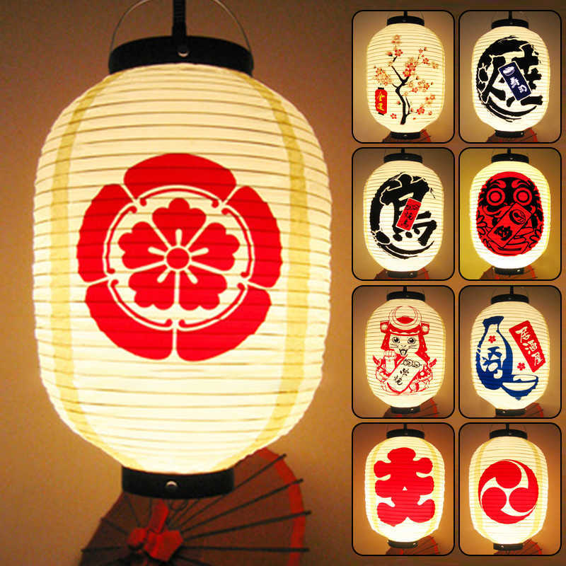 

Japan Restaurant Bar Advertising Lantern Festival Hanging Decor Supplies Izakaya Sushi Ramen Japanese Sushi Lantern Q0810