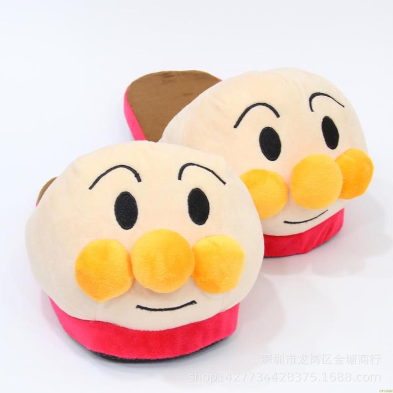 

Cute Funny Winter Shoes Women Slippers Unisex Brown Fashion Plush Female Indoors Home Warm Ladies, Black