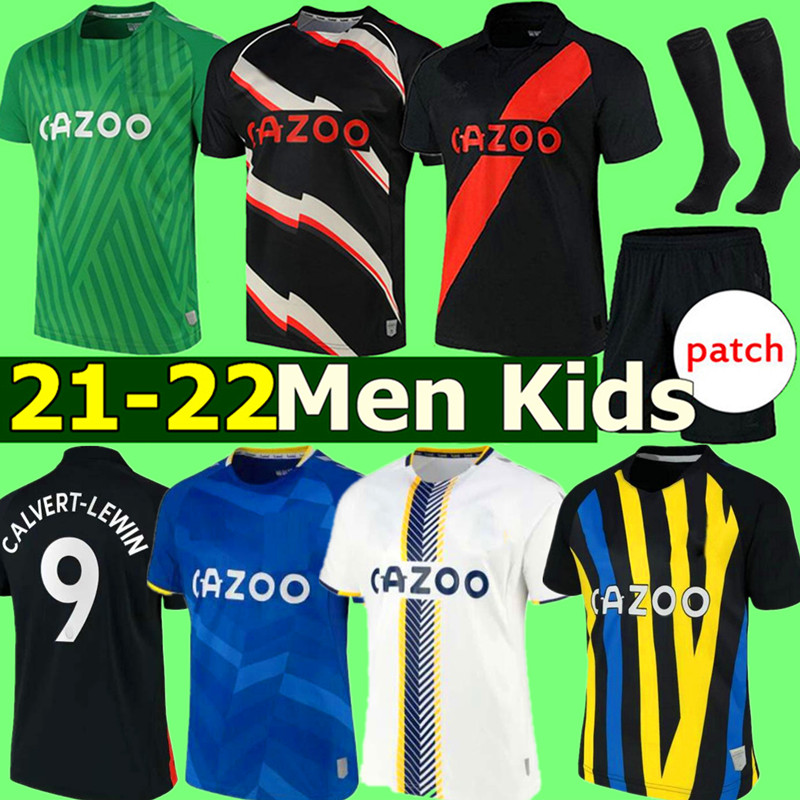 

Everton Jerseys 21  The Toffees EFC soccer RICHARLISON DIGNE KEANE GRAY TOWNSEND PICKFORD CALVERT-LEWIN GODFREY 2021 2022 Men Kids Kit Socks football shirts Wears, Colour 18