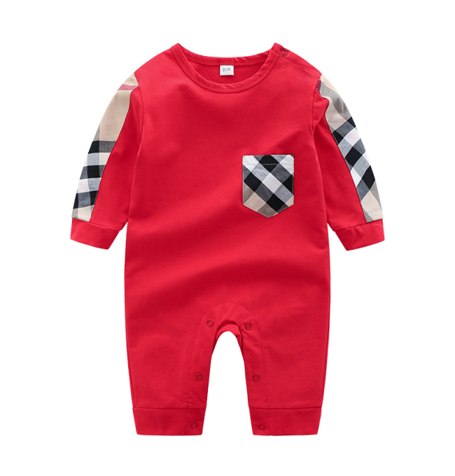 

Spring Autumn Baby Rompers Baby Boy Clothes New Romper Cotton Newborn Baby Girls Kids Designer Lovely Infant Jumpsuits Clothing Set, Blue