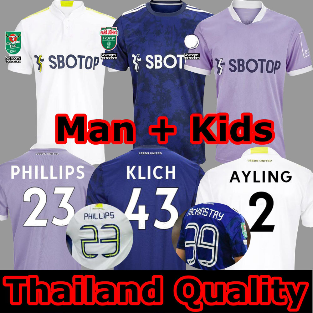 

jerseys 21 22 T ROBERTS HARRISON HERNANDEZ COSTA BAMFORD ALIOSKI CLARKE united 2021 2022 soccer football shirts uniforms Men + Kids kit LEEDS, 21/22 away man+papa john's trophy patch