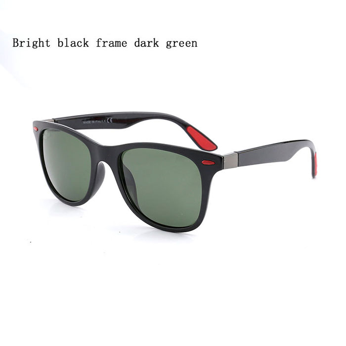 

Fashion Eyewear Sunglasses Black Brand Quality Mens Womens Frame Polarized Lens Square