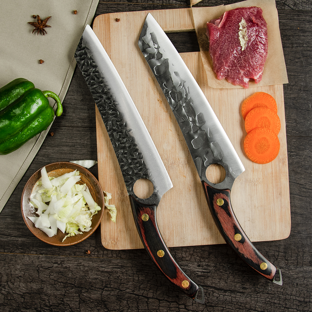 

8.5 Inch Japanese Sashimi Knife 3Cr13 Stainess Stee Chef Samon Knives Curved Wood Hande Fieting Fish Sicing sushi Knife