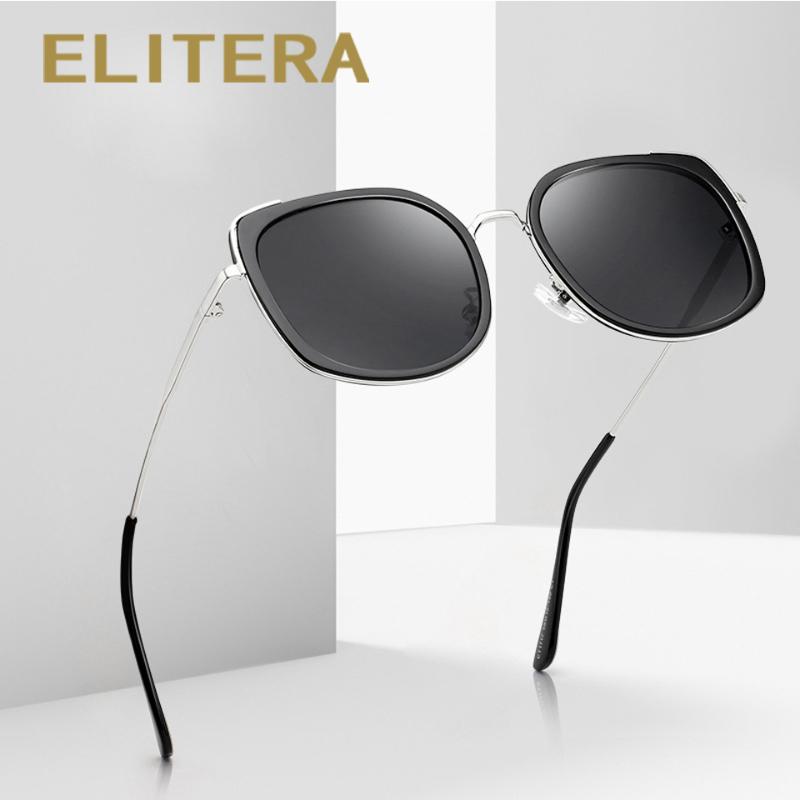 

Sunglasses ELITERA Square Large Frame Men Fashion Metal Gradient Oversized Men's