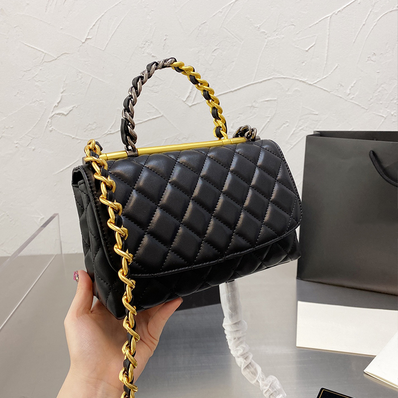 

High-quality genuine leather chain crossbody bag dual-use ladies luxury designer handbag wallet 2021 one-shoulder Crossbody Bag