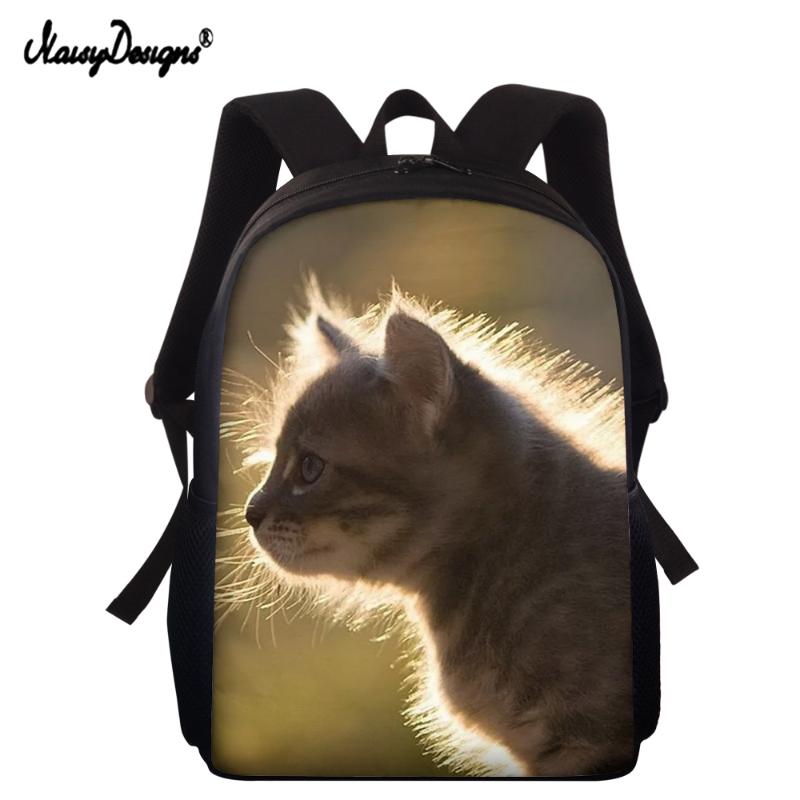 

Backpack NOISYDESIGNS Children 3D Animal Lightweight Kids Tiger Cat Printing Bag For School Girl Schoolchildren Bagpack