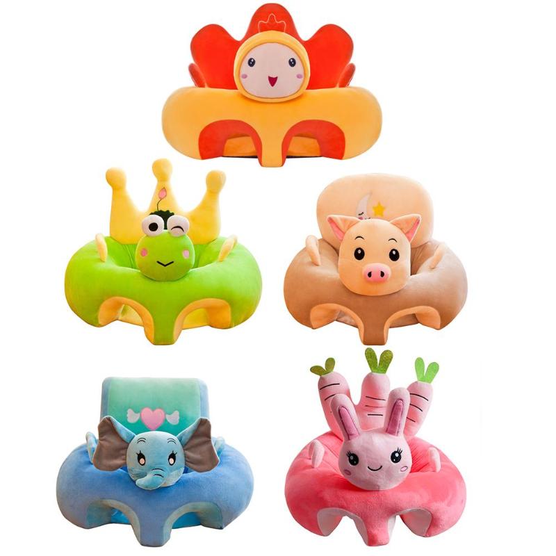

Creative Cartoon Baby Sofa Cover Learning To Sit Seat Feeding Chair Case Skin-friendly Crystal Super Soft Fabric Feel Delicate Covers