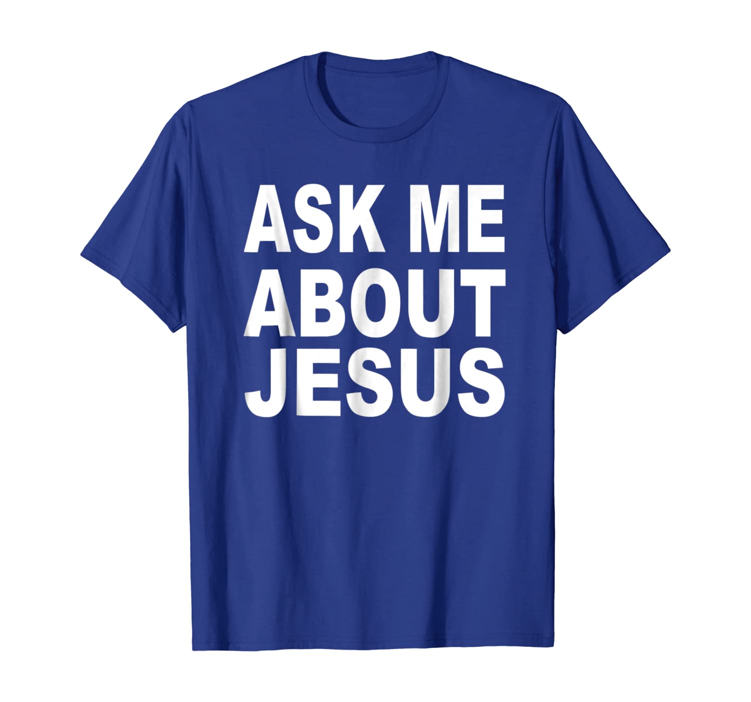 

Ask Me About Jesus - Pastor Sermonator Tshirt, White;black