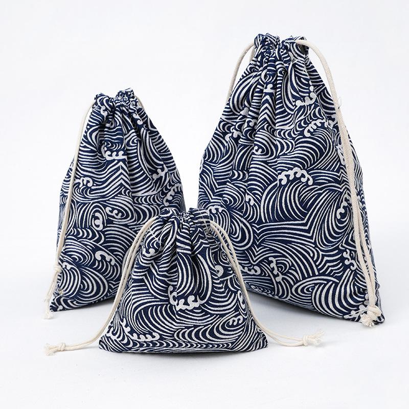 

1pcs Cloud Drawstring Cotton Linen Storage Bag Gift Candy Jewelry Organizer Makeup Cosmetic Coins Keys Bags 49308