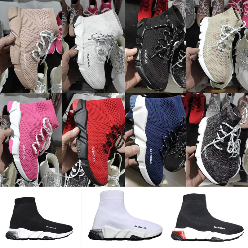 

[in stock]2021 designer man speed trainer sock boots socks boots mens womens casual shoes runners runner sneakers 36-45 sho M2rb#, Black
