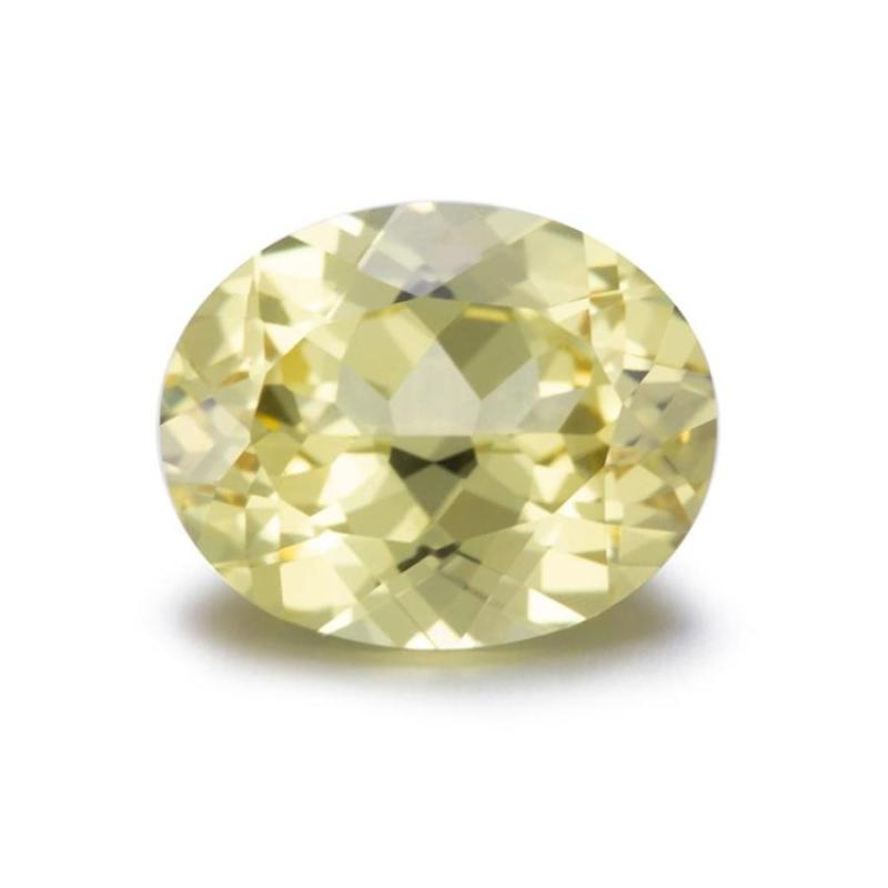 

Other Lab Created Yellow Sapphire Oval Czochralski Method 8# Messi Jewelry