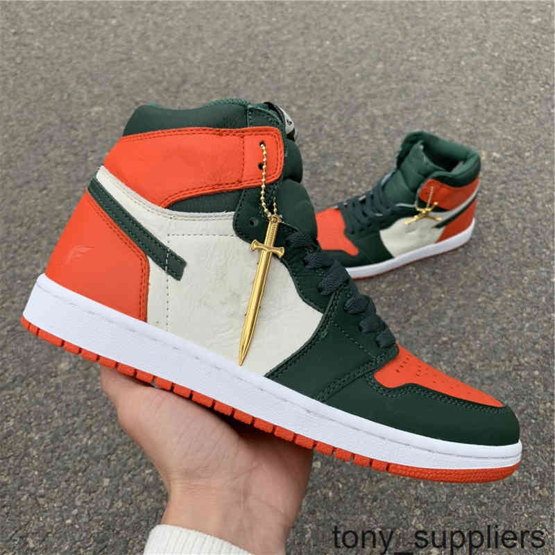 

Top Quality Women Men 1S Basketball Shoes 1 SolyFly High OG Art Basel Miami Sports Luxury Designer Trainer Sneakers Athletic Shoes, As picture