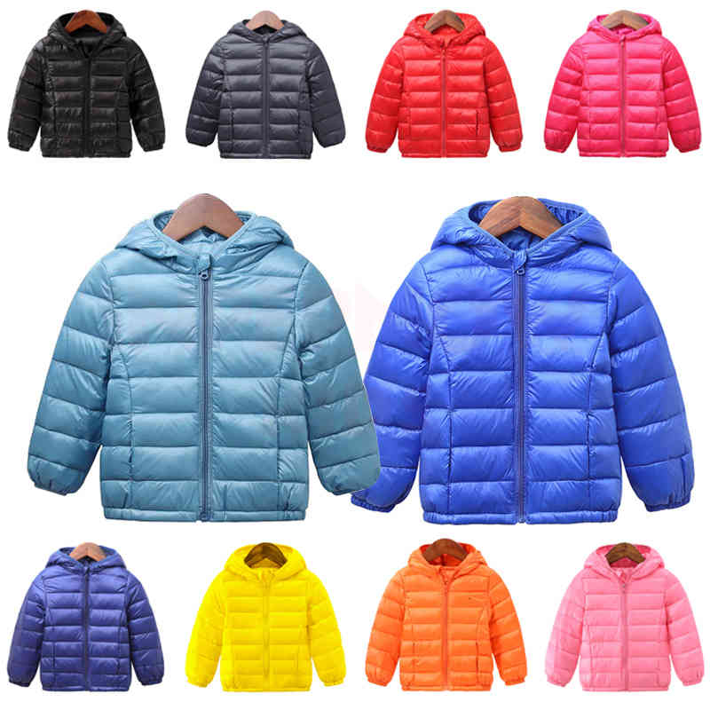 Children's Inpepnow Jacket Girl Coat Overall Boy 90% Down Feather Winter Kids Parka for Girls Monkler