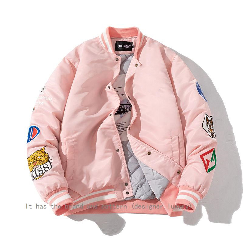 

Designer luxury jacket winter clothes new cotton padded pink embroidered baseball men women cost hot embroidery casual outdoor thick cotton, Postage (buy alone won't shipping
