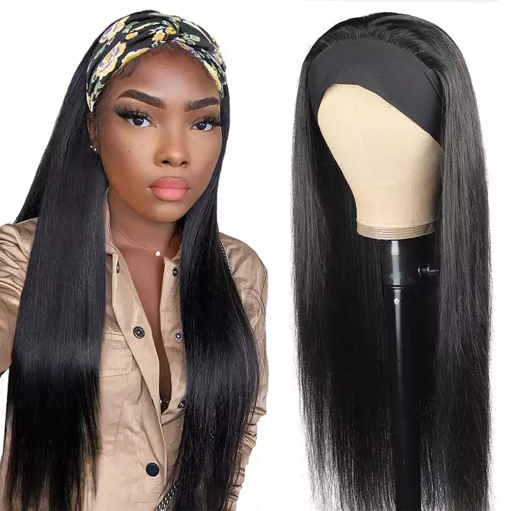 

2022 Good Quality Headbang Wigs Human Hair Brazilian Indian Peruvian Malaysian Body Straight Water Loose Deep Curly For Women All Ages Natural Color