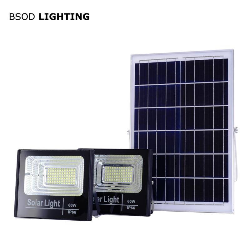 

Solar Lights Outdoor Lamp 2 In 1 Powered Ground Waterproof IP66 25W 40W 60W 100W Led Flood Light With Remote Floodlights