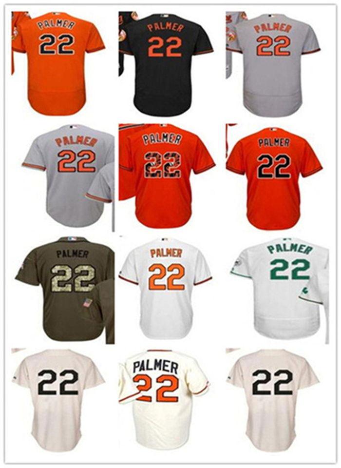 

men women youth Jim 22 Palmer jerseys Baltimore Oriole Replica Blue Alternate Cool Base Baseball Wear, Blue;black