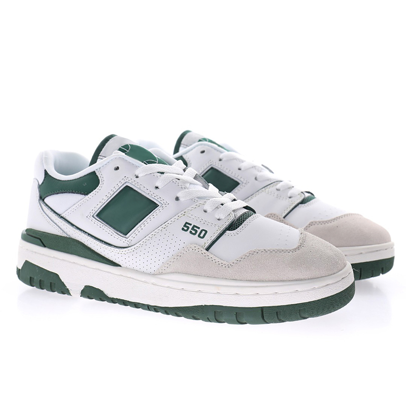 

2021 BB550 White Green Mens Basketball Shoes Sea Salt Black Navy Blue Trainers Flat Leather Designer Low Women Sports Sneakers
