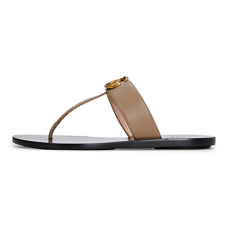 

Women Beach Flip Flops 2022 Summer Flat Shoes tory Slip On Sandals Non-slip Metal buckle Solid Color Female Fashion Flip Flop tb Slides g, G10