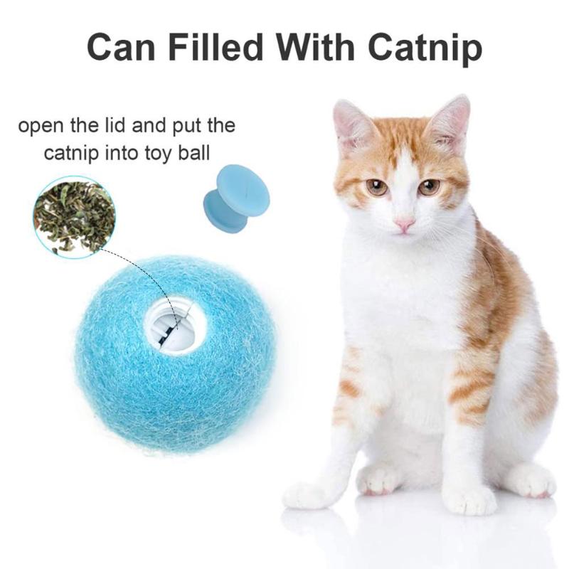 

Smart Interactive Ball Toys Cat Catnip Kitten Training Scratch For Pet