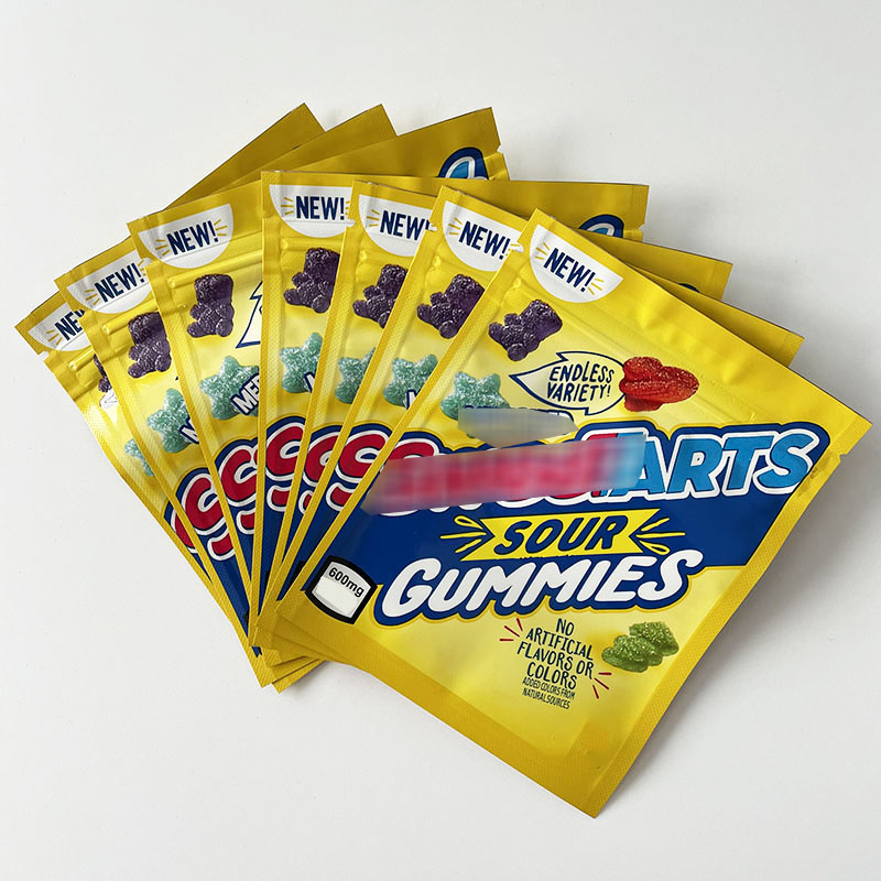 

Empty Sweet**ts Gummi Candy edibles packaging Bag 600MG Resealable Retail Mylar 9.5*12cm
