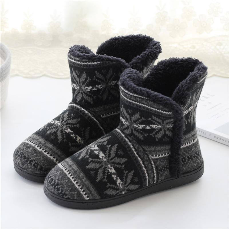 

Slippers Winter Sexy Home Furnishing Ladies Cotton Boots Warm Non-slip Thick-soled Women's Shoes Outdoor Snow Large Size, Bag heel
