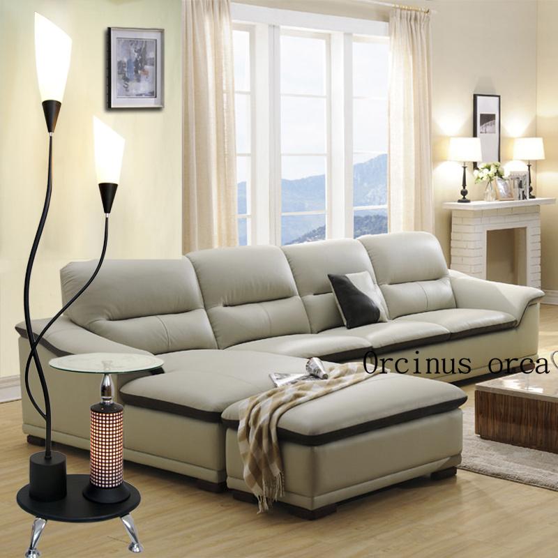 

Modern Simple Lily Table Floor Lamp Living Room Bedside Creative Personality Double Head LED Free Lamps
