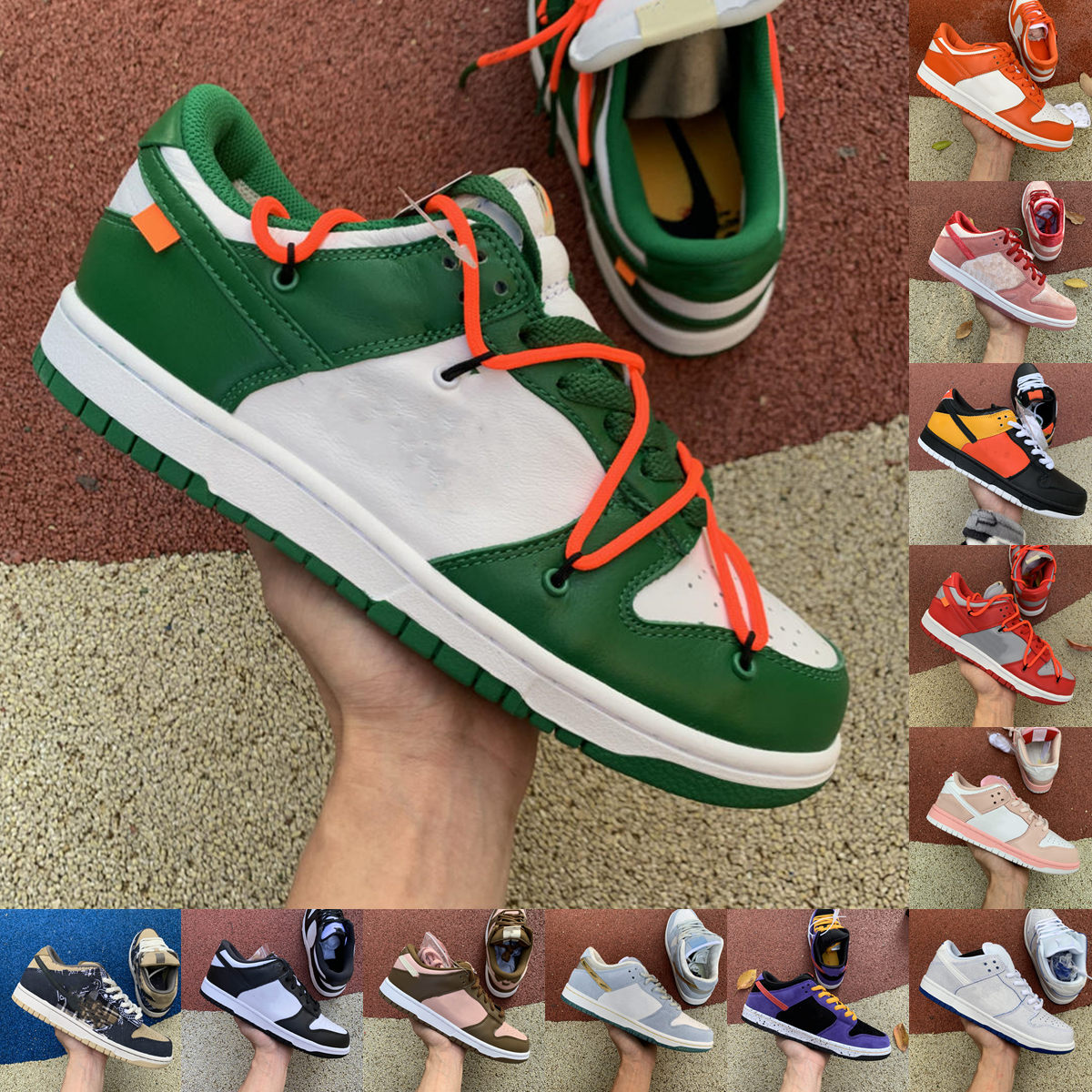 

SB Dunk Travis Scotts Safari Kumquat Mens Running Sports Shoes Dunks SP Low StrangeLove Sneakers Sean Cliver Chunky Dunky University Red Ska