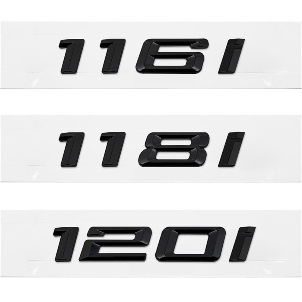 

3D Metal Black Sticker 116i 118i 120i 130i Car Rear Boot Emblems Number Letter Badge For BMW 1 Series E81 E82 E87 E88 F20 F21