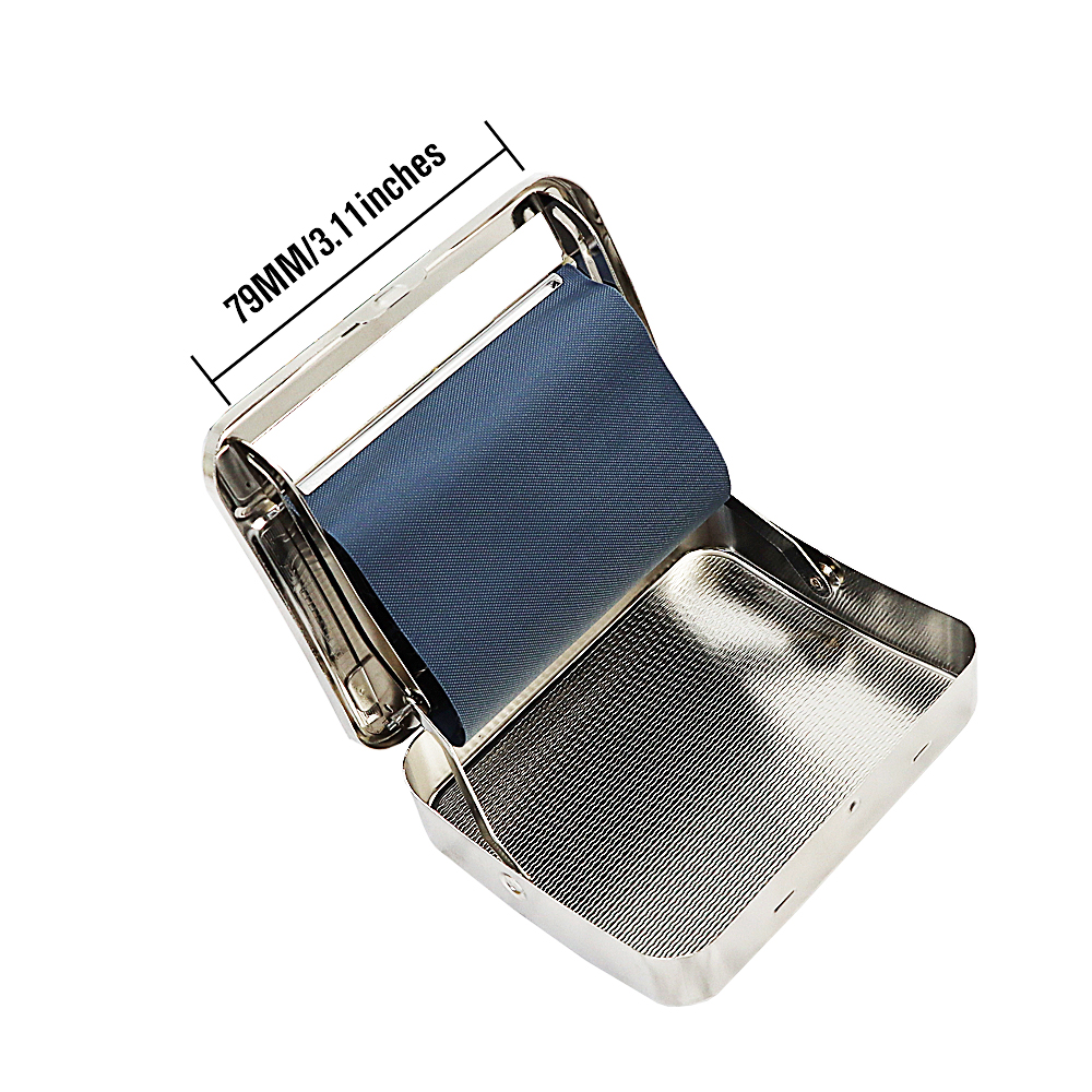 

HORNET Metal Automatic Rolling Box 78MM Silver Cigarette Maker Metal Tobacco Rolling Machine Case