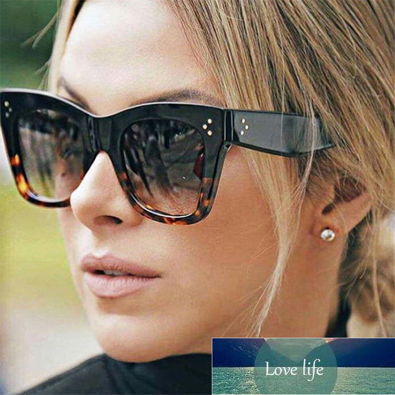 

Luxury Rectangle Sunglasses Women Brand Designer PC Frame Gradient Lens Classic Rivet Shades Female Male Fashion Eyewear UV400 Factory price expert design Quality