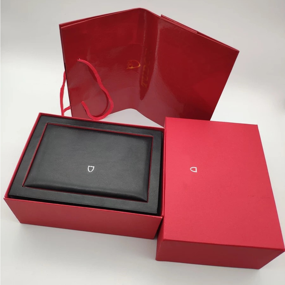 

high Quality Watch Original Box for Tud Papers Card Gift Leather Wood Boxes Pelagos Fastrider Ranger Watches, Black;blue