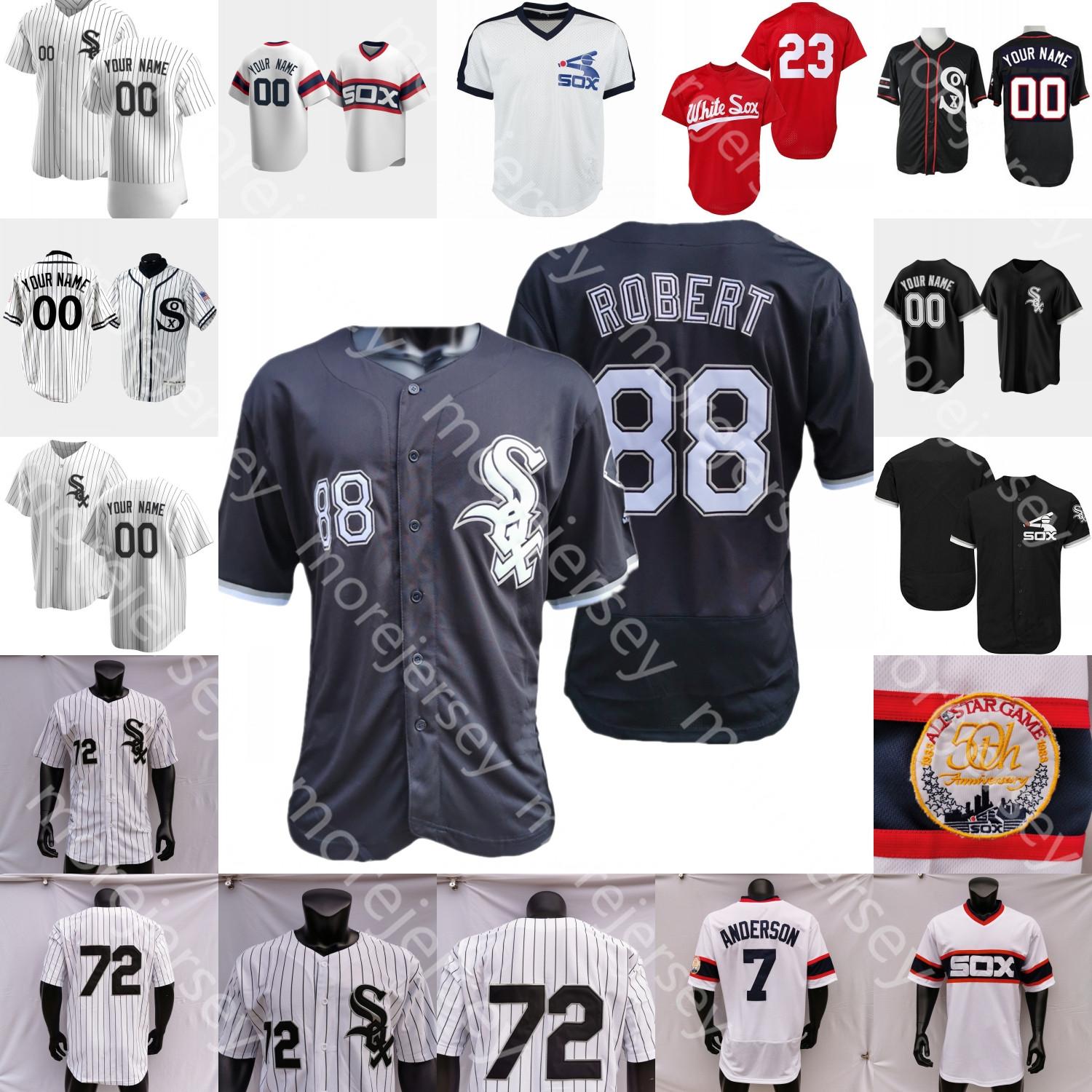 

2021 Baseball Jersey Bo Jackson Frank Thomas Luis Aparicio Nellie Fox Dylan Cease Garrett Crochet Matt Foster Jace Fry Liam Hendriks Heuer R, Blue;black