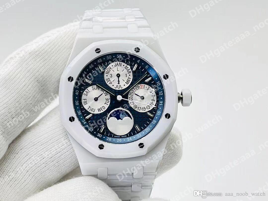 

APS 2021 41*10.5mm ceramic Men's watch 5134 Automatic mechanical movement watches, Date, week, month, and phase functions, Original box